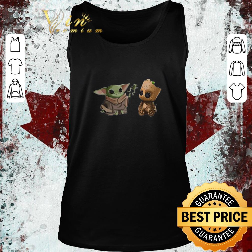 Pretty Baby Yoda And Baby Groot Frog shirt