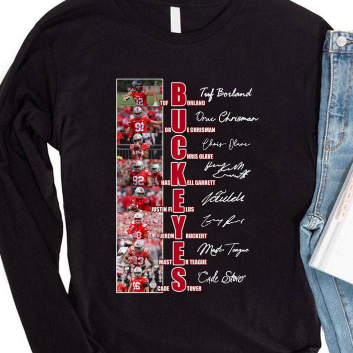 Ohio State Buckeyes Football Signatures Tuf Borland shirt 557fa618 ohio state buckeyes football signatures tuf borland shirt 4 - Ohio State Buckeyes Football Signatures Tuf Borland shirt