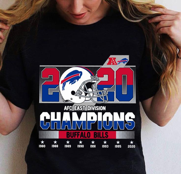 Funny NFL 1980 2020 Buffalo Bills AFC East Division Champions shirt