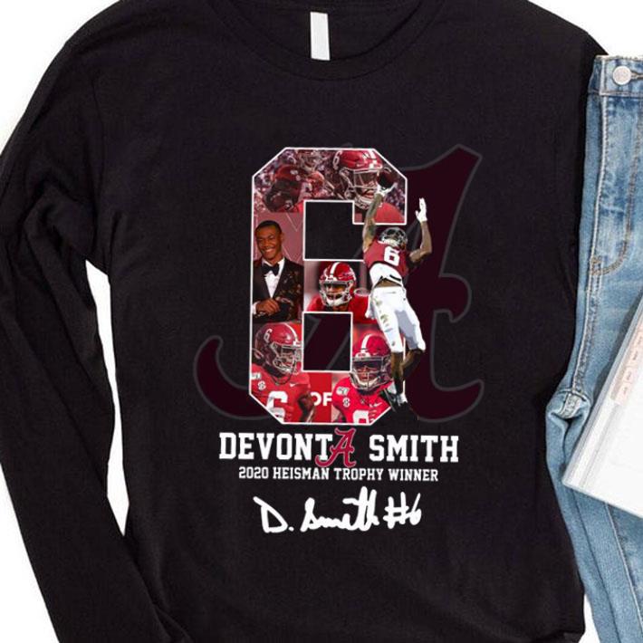 Alabama Crimson Tide 6 Devonta Smith 2020 Heisman Trophy Winner Signed shirt 5ee37dd2 alabama crimson tide 6 devonta smith 2020 heisman trophy winner signed shirt 4 - Alabama Crimson Tide 6 Devonta Smith 2020 Heisman Trophy Winner Signed shirt