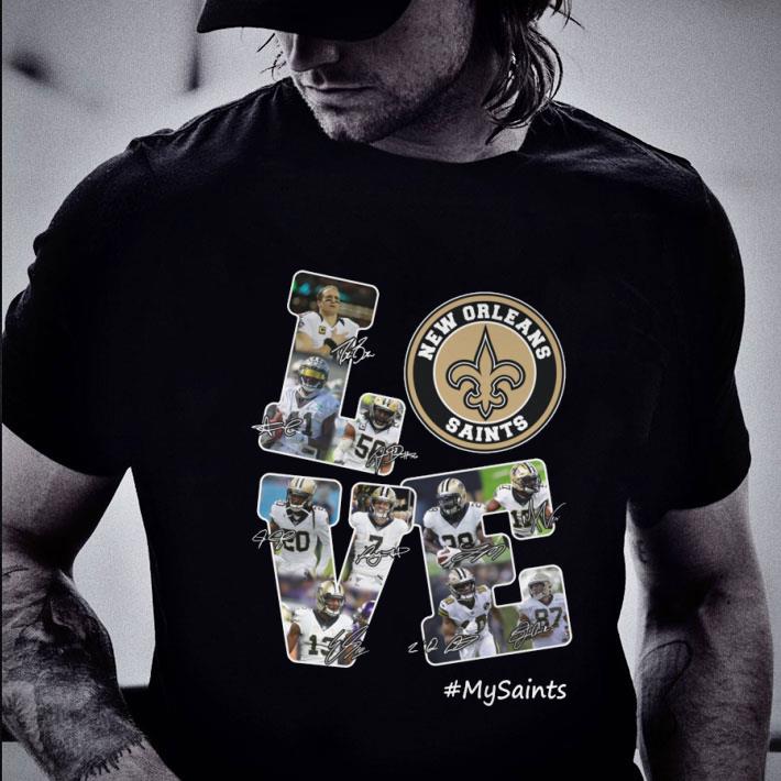 Hot New Orleans Saints Love My Saints Signatures shirt