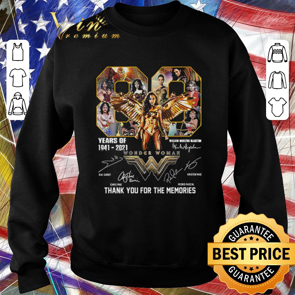 73c5c7d7 pretty 80 years of wonder woman 1941 2021 thank you for the memories signatures shirt 4 - Pretty 80 Years Of Wonder Woman 1941 2021 Thank You For The Memories Signatures shirt