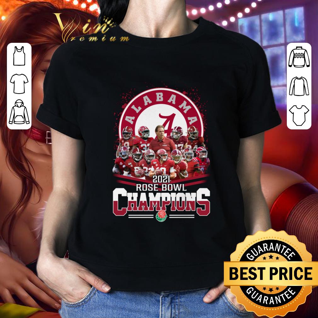 Original  Alabama Crimson Tide Coach and players 2021 Rose Bowl Champions shirt