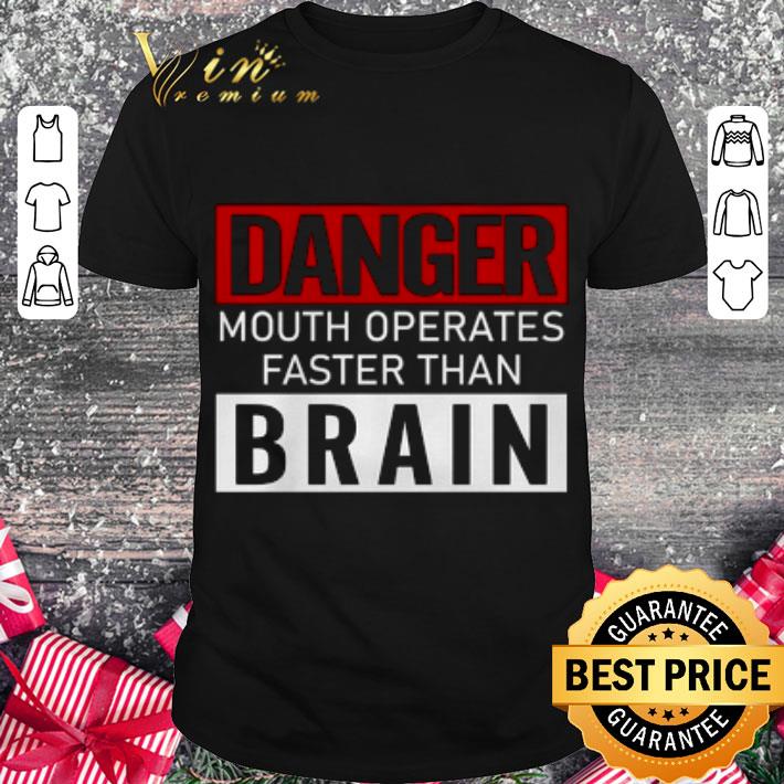 Official Danger Mouth Operates Faster Than Brain shirt