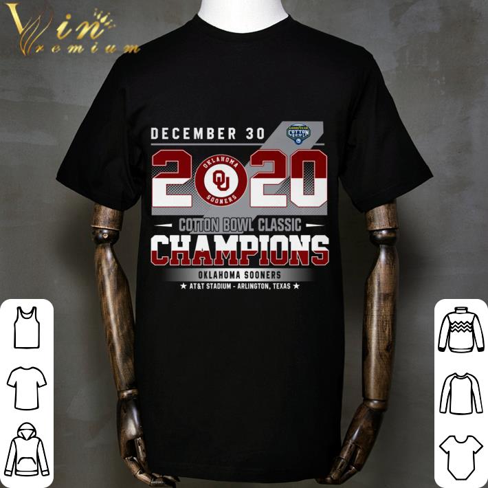 December 30 2020 Cotton Bowl Classic Champions Oklahoma Sooners shirt