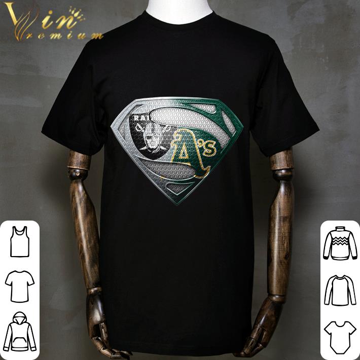 Logo Superman Oakland Raiders Oakland Athletics shirt