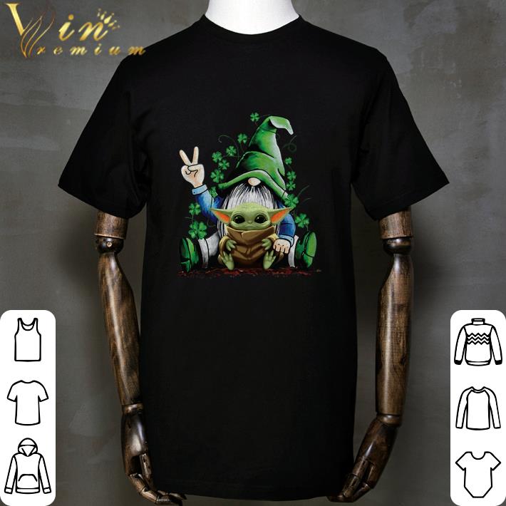 St. Patrick’s Day Gnome hug Baby Yoda Star Wars Shirt