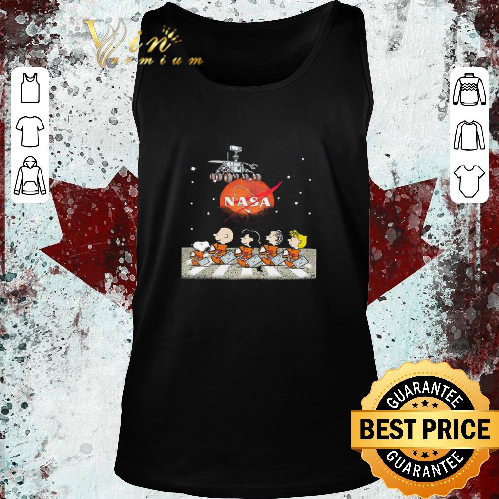 Funny The Peanuts Abbey Road NASA Mars shirt