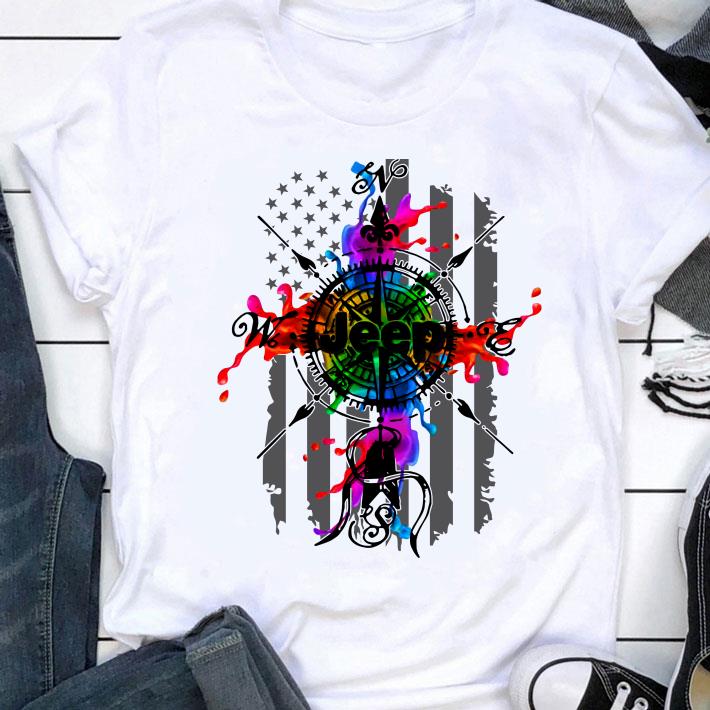 Official Jeep Compass Color American Flag shirt