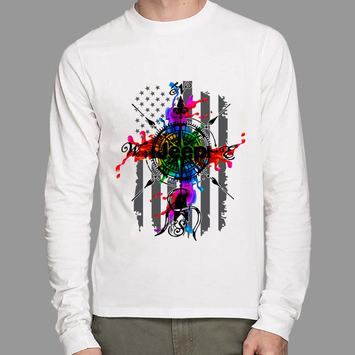 Official Jeep Compass Color American Flag shirt