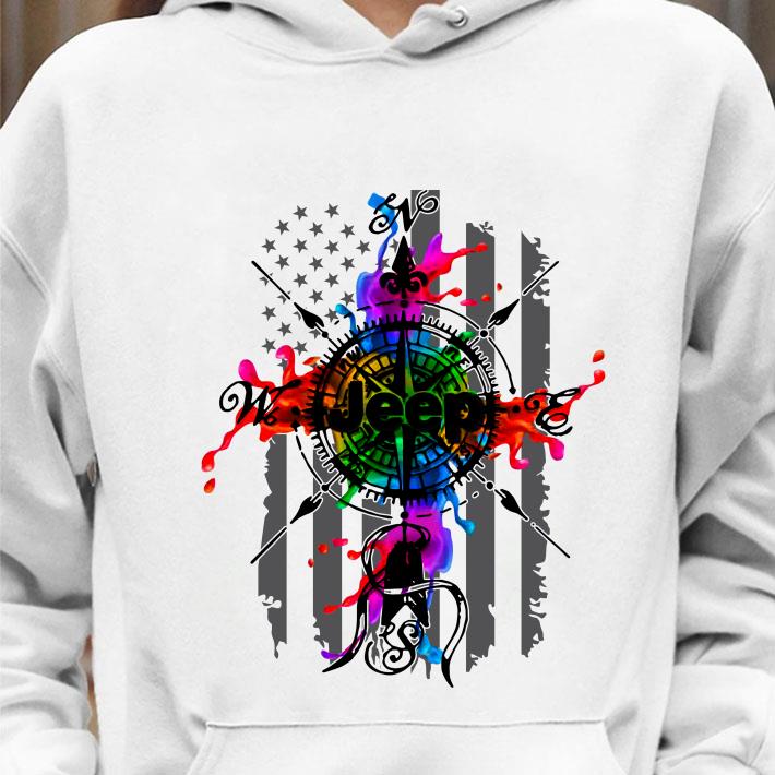 Official Jeep Compass Color American Flag shirt cf6ab9a4 jeep compass color american flag shirt 4 - Official Jeep Compass Color American Flag shirt