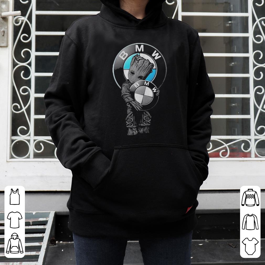 Baby Groot hug B M W love Bomber shirt 4 - Baby Groot hug B.M.W love Bomber shirt