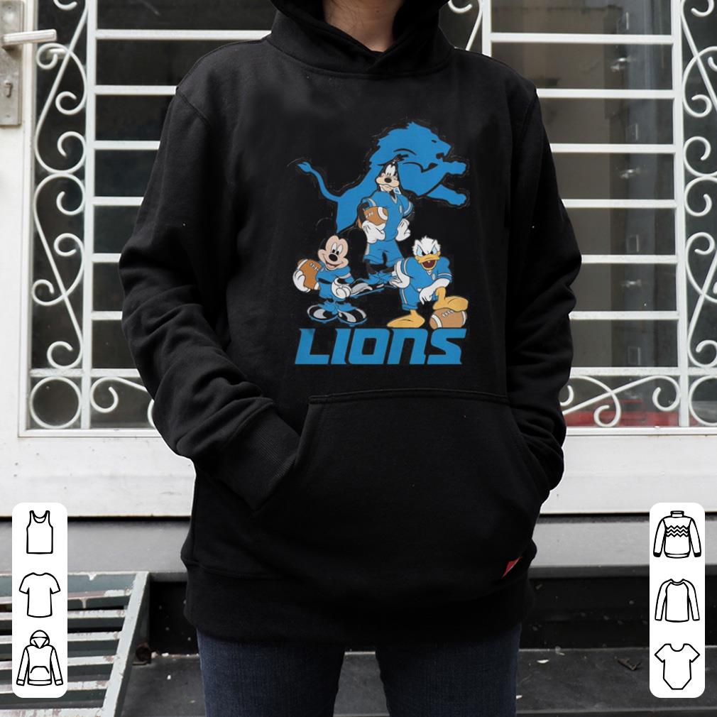 NFL Detroit Lions Mickey Mouse Donald Duck Goofy Football shirt 4 - NFL Detroit Lions Mickey Mouse Donald Duck Goofy Football shirt