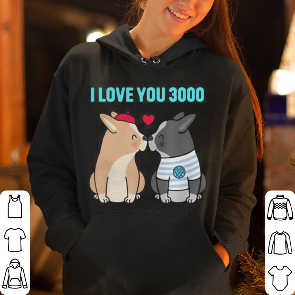 I love you 3000 Bulldog kiss shirt 4 - I love you 3000 Bulldog kiss shirt