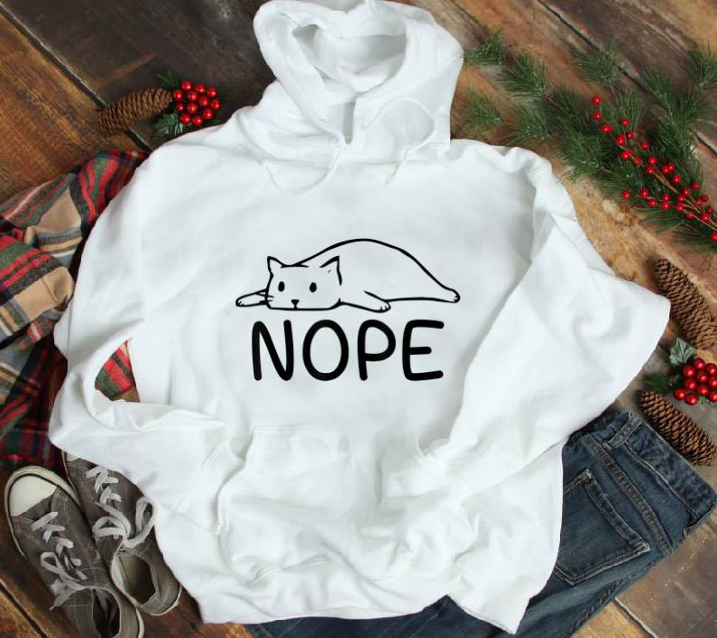 Hot Lazy Cat Nope shirt 1 - Hot Lazy Cat Nope shirt