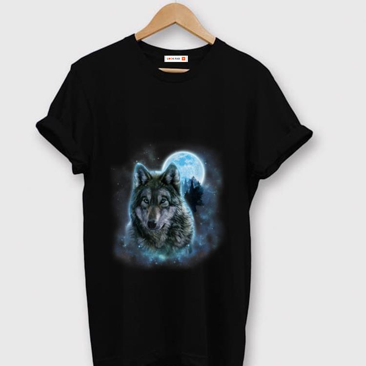 Official Grey Wolf Hunting Ground Icy Moon Forest Galaxy shirt 1 - Official Grey Wolf Hunting Ground Icy Moon Forest Galaxy shirt