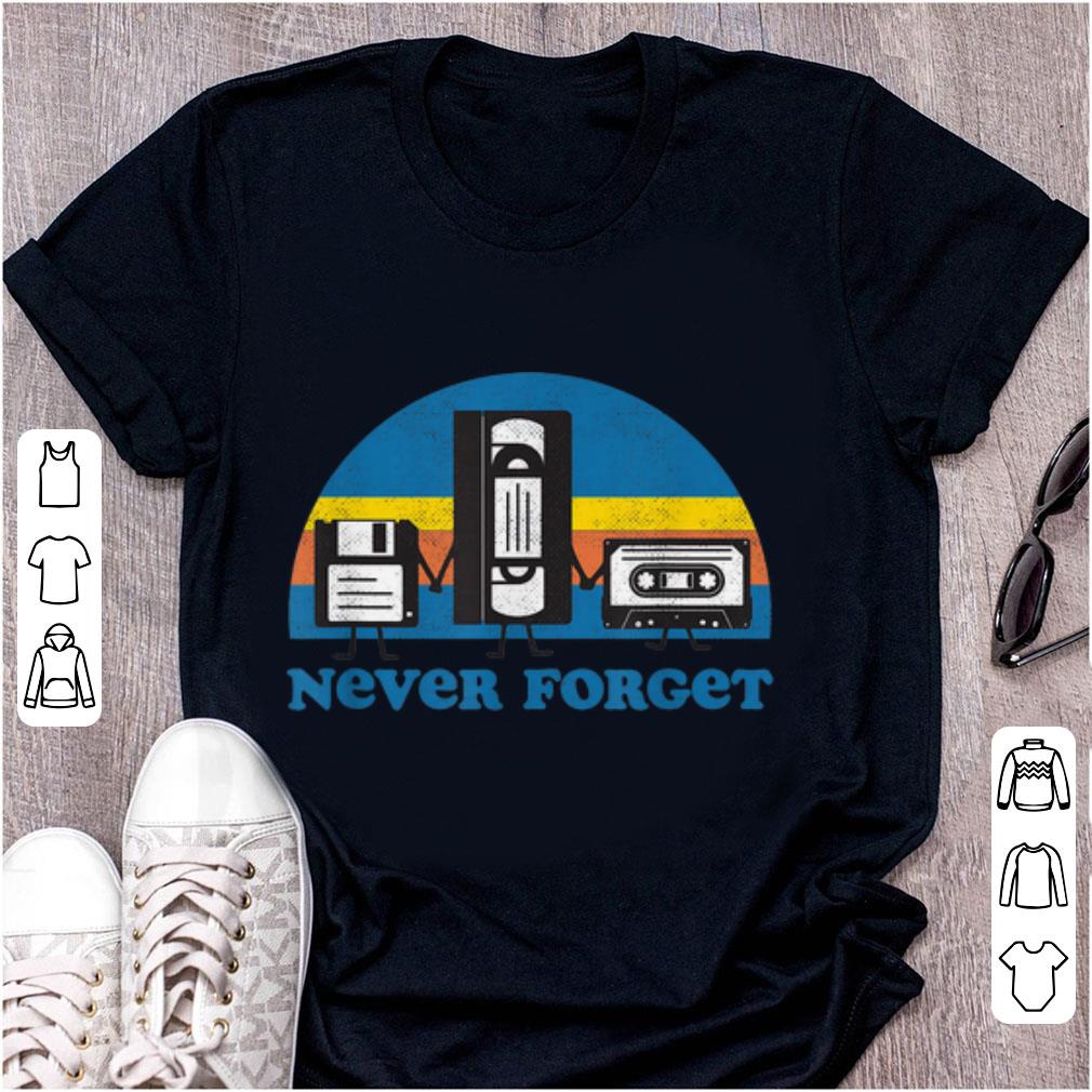 Official Never Forget Floppy Disk Cassette Tape shirt 1 - Official Never Forget Floppy Disk Cassette Tape shirt