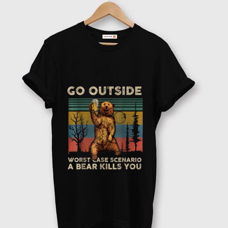 Official Vintage Go Outside Worst Case Scenario A Bear Kills You shirt 1 - Official Vintage Go Outside Worst Case Scenario A Bear Kills You shirt