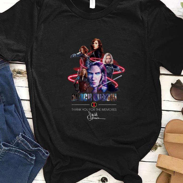 Premium Black Widow Thank Your For The Memories Signature shirt 1 - Premium Black Widow Thank Your For The Memories Signature shirt