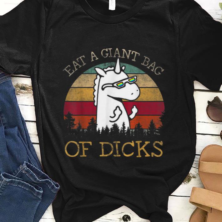 Pretty Unicorn Eat A Giant Bag Of Dicks Vintage shirt 1 - Pretty Unicorn Eat A Giant Bag Of Dicks Vintage shirt