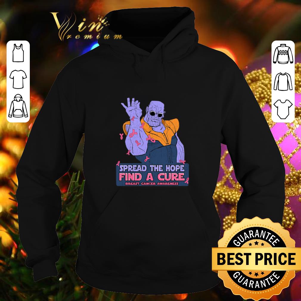 Cool Thanos spread the hope find a cure Breast Cancer Awareness shirt Cool Thanos spread the hope find a cure Breast Cancer Awareness shirt 4 - Cool Thanos spread the hope find a cure Breast Cancer Awareness shirt