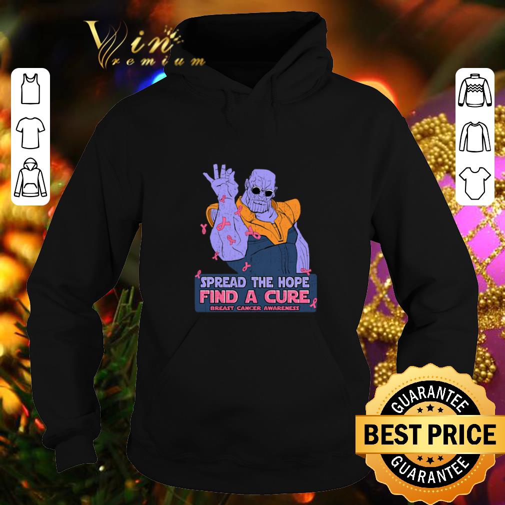 Cool Thanos spread the hope find a cure Breast Cancer Awareness shirt 4 - Cool Thanos spread the hope find a cure Breast Cancer Awareness shirt