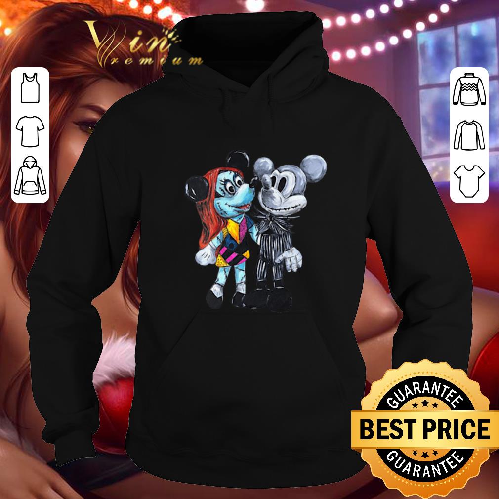 Cheap Jack Skellington and Sally style Mickey Mouse shirt Cheap Jack Skellington and Sally style Mickey Mouse shirt 4 - Cheap Jack Skellington and Sally style Mickey Mouse shirt