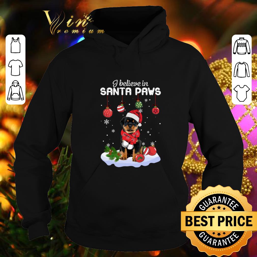 Cheap Rottweiler i believe in Santa paws Christmas shirt Cheap Rottweiler i believe in Santa paws Christmas shirt 4 - Cheap Rottweiler i believe in Santa paws Christmas shirt