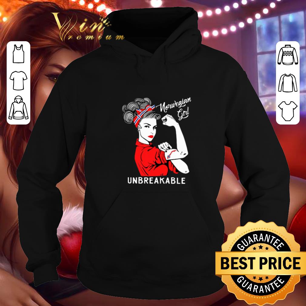 Cheap Strong Girl Norwegian Girl Unbreakable Norway flag shirt 4 - Cheap Strong Girl Norwegian Girl Unbreakable Norway flag shirt