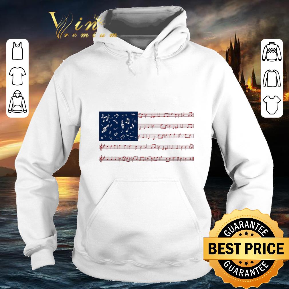 Funny Music note American flag shirt 4 - Funny Music note American flag shirt