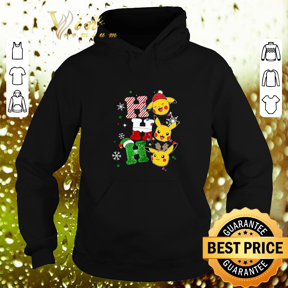 Funny Pikachu ho ho ho Christmas shirt 4 - Funny Pikachu ho ho ho Christmas shirt