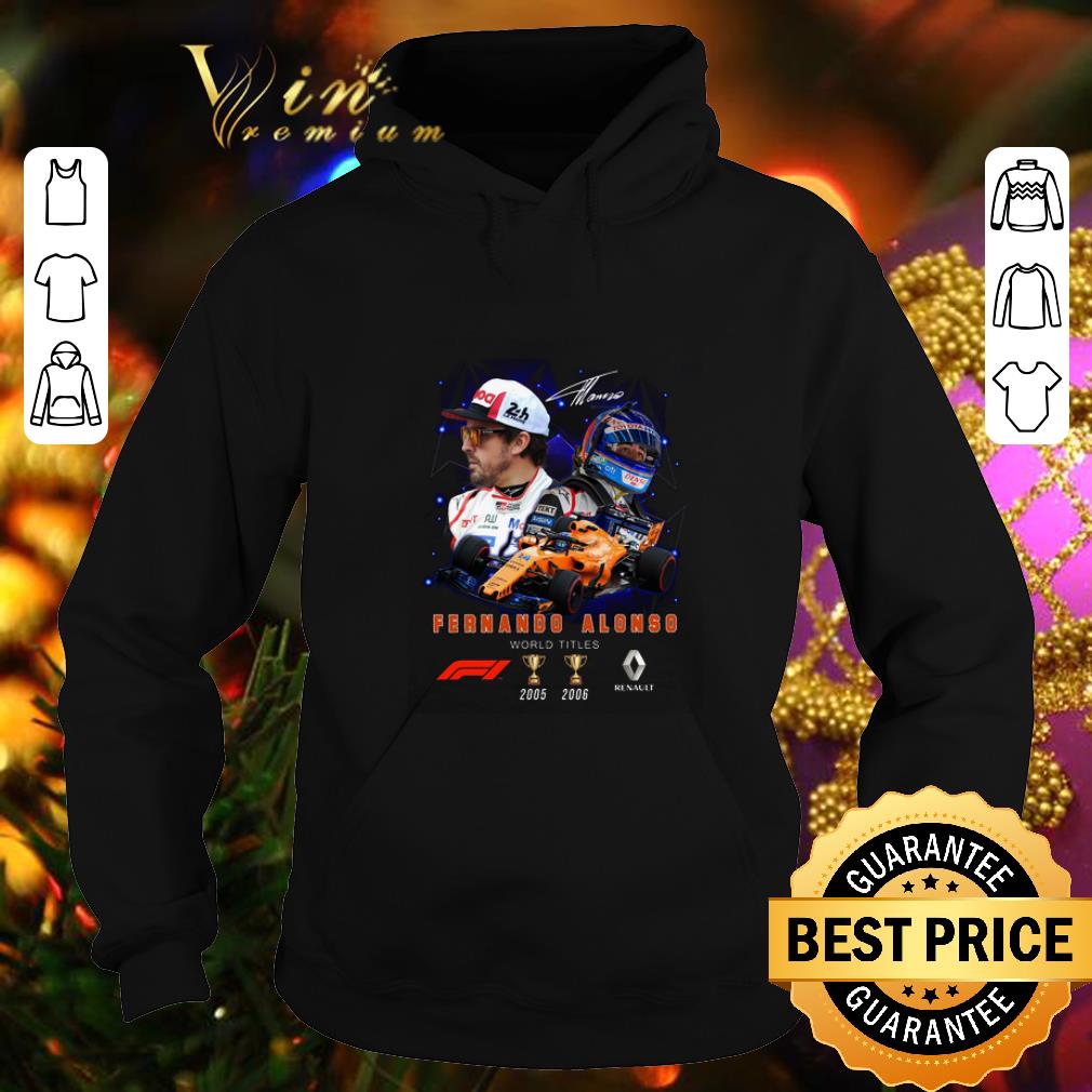 Premium Fernando Alonso Signature 2 cup world titles shirt 4 - Premium Fernando Alonso Signature 2 cup world titles shirt