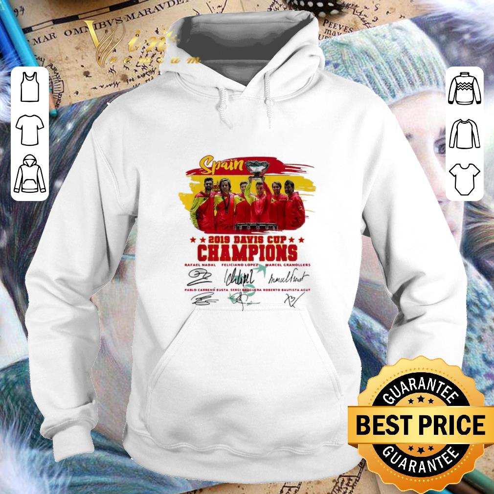 Premium Spain 2019 Davis Cup Champions Signatures shirt 4 - Premium Spain 2019 Davis Cup Champions Signatures shirt