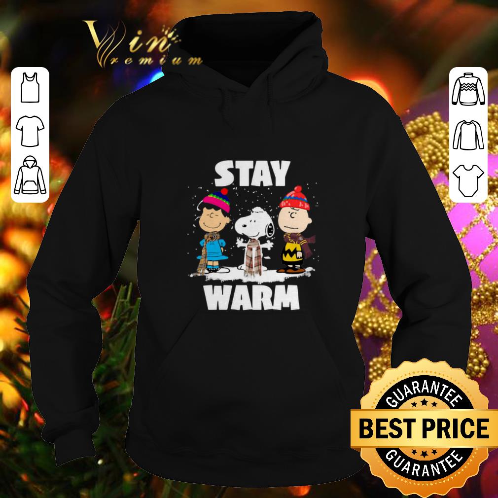 Premium Stay Warm Peanuts characters Christmas shirt Premium Stay Warm Peanuts characters Christmas shirt 4 - Premium Stay Warm Peanuts characters Christmas shirt