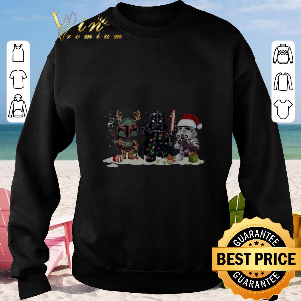 Stormtrooper Darth Vader Boba Fett Star Wars Christmas shirt 4 - Stormtrooper Darth Vader Boba Fett Star Wars Christmas shirt