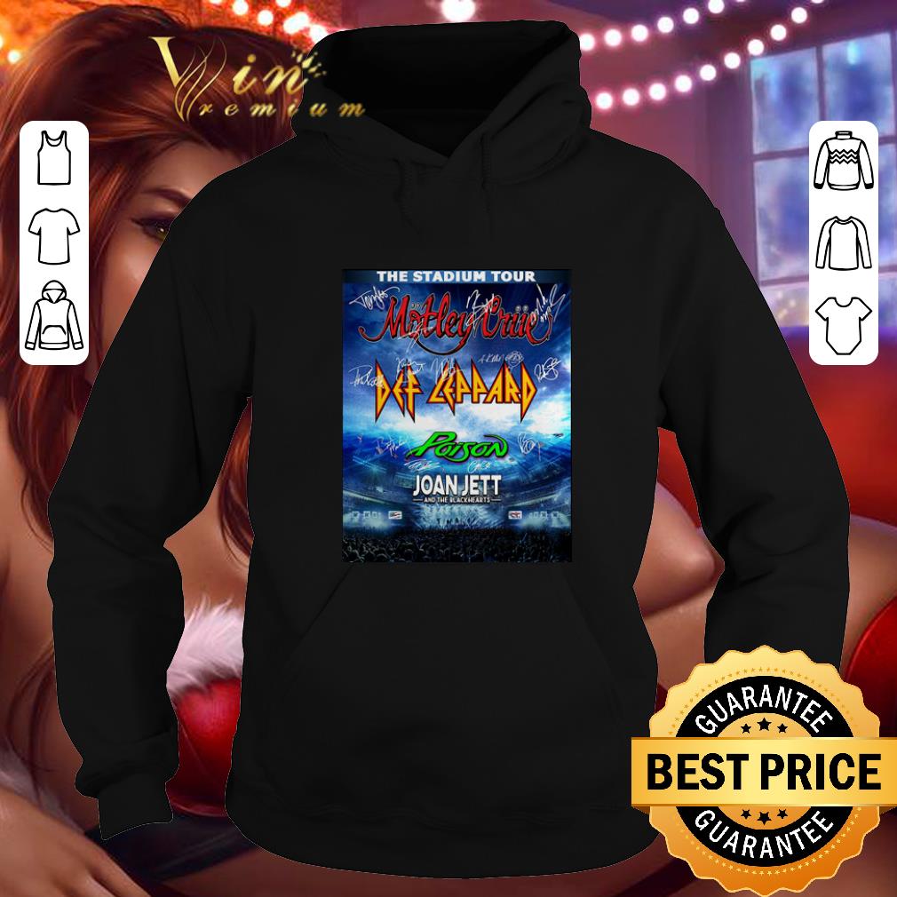 Cheap The stadium tour Motley Crue Def Leppard Poison Joan Jett signed shirt 4 - Cheap The stadium tour Motley Crue Def Leppard Poison Joan Jett signed shirt