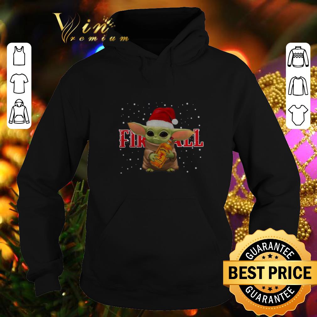 Funny Baby Yoda Hug Fireball Cinnamon Whisky Christmas shirt 4 - Funny Baby Yoda Hug Fireball Cinnamon Whisky Christmas shirt