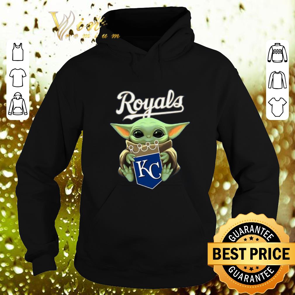 Premium Baby Yoda Hug Kansas City Royals shirt 4 - Premium Baby Yoda Hug Kansas City Royals shirt