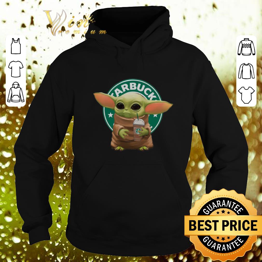 Premium Baby Yoda hold Starbucks Logo shirt 4 - Premium Baby Yoda hold Starbucks Logo shirt