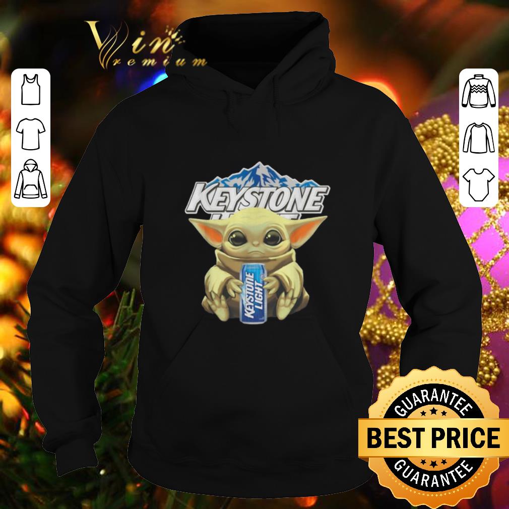 Premium Baby Yoda hug Keystone Light Star Wars Mandalorian shirt 4 - Premium Baby Yoda hug Keystone Light Star Wars Mandalorian shirt