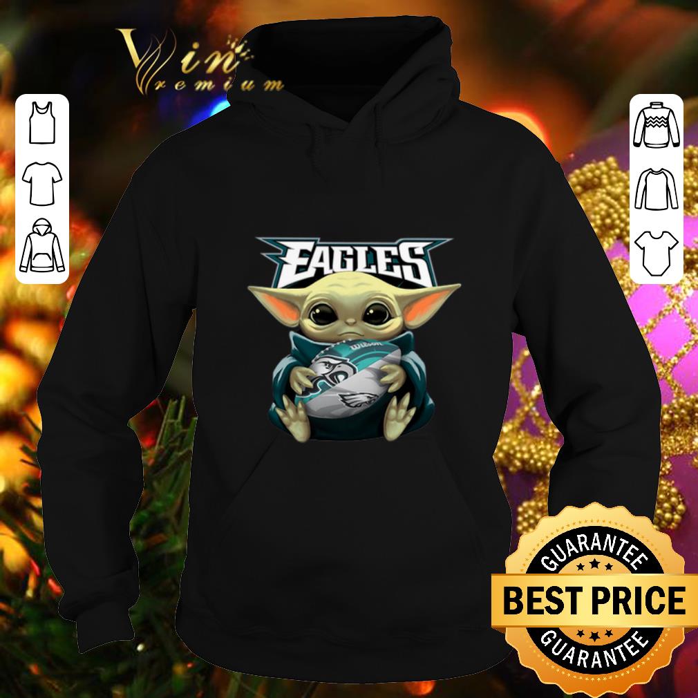 Premium Baby Yoda hug Philadelphia Eagles Star Wars Mandalorian shirt 4 - Premium Baby Yoda hug Philadelphia Eagles Star Wars Mandalorian shirt