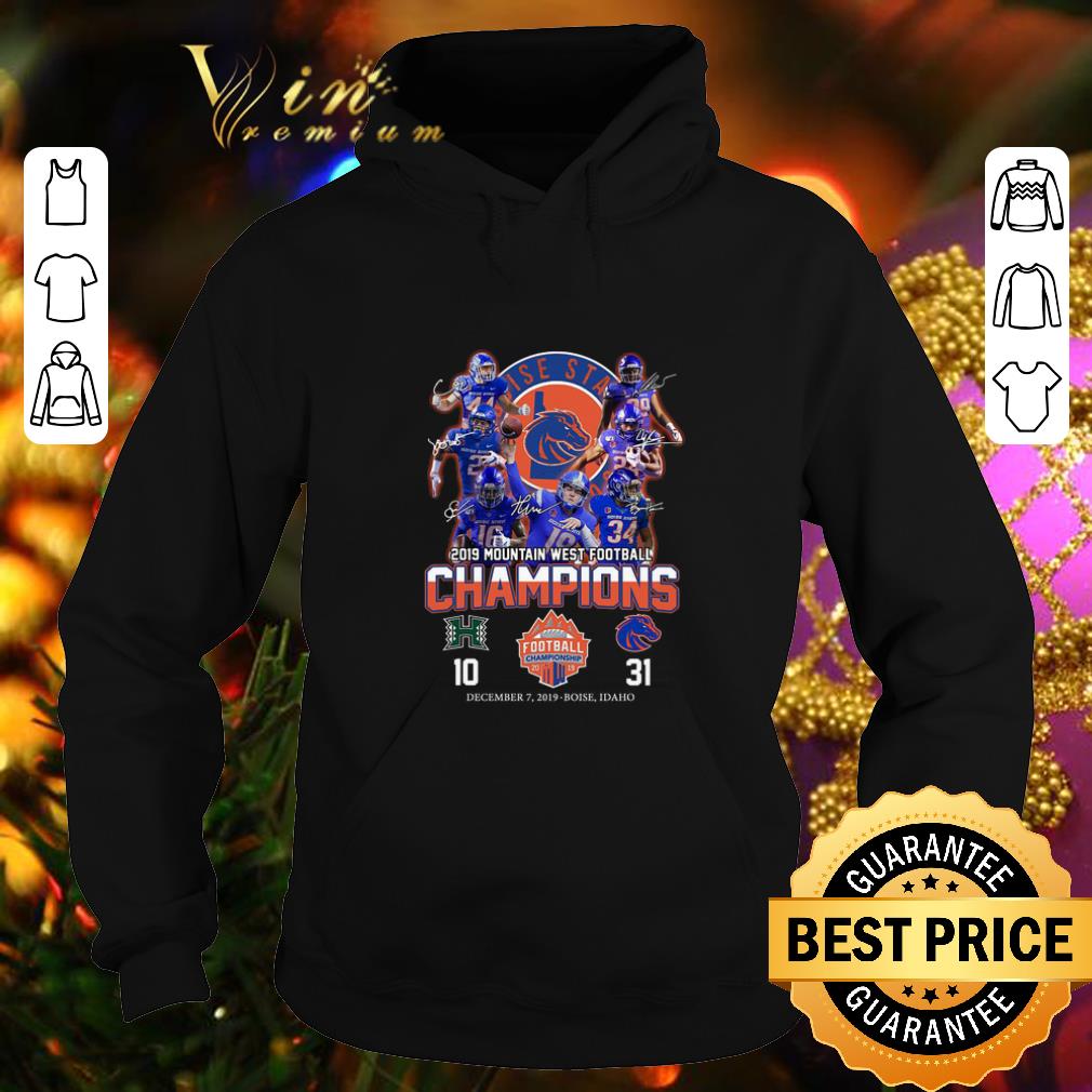 Premium Boise State Broncos signed 2019 Mountain West Football Champions shirt 4 - Premium Boise State Broncos signed 2019 Mountain West Football Champions shirt