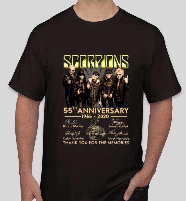 Awesome Scorpions 55th Anniversary Signatures Thank You For The Memories shirt 4 - Awesome Scorpions 55th Anniversary Signatures Thank You For The Memories shirt