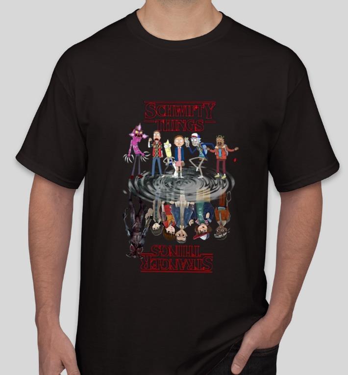 Great Rick And Morty reflection water mirror Stranger Things shirt 4 - Great Rick And Morty reflection water mirror Stranger Things shirt