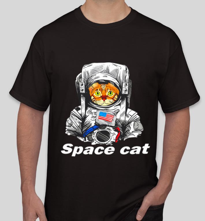 Hot Astronaut Space Cat America Flag Space Force shirt 4 - Hot Astronaut Space Cat America Flag Space Force shirt