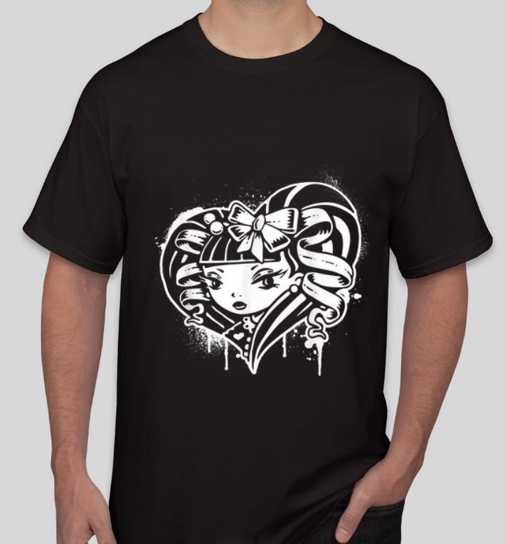 Hot Heart Shaped Punk Goth Girl shirt 4 - Hot Heart Shaped Punk Goth Girl shirt