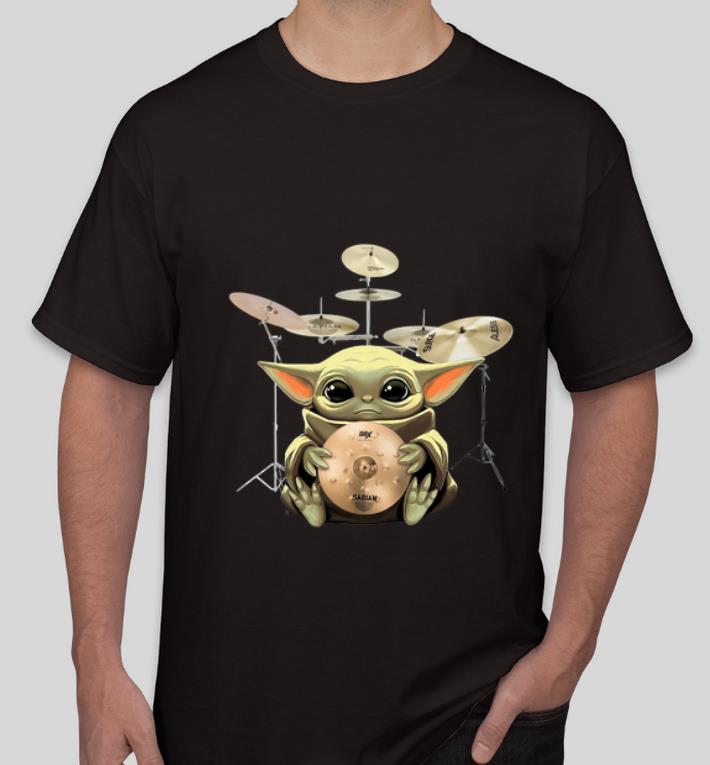 Premium Baby Yoda Hug Drum shirt 4 - Premium Baby Yoda Hug Drum shirt