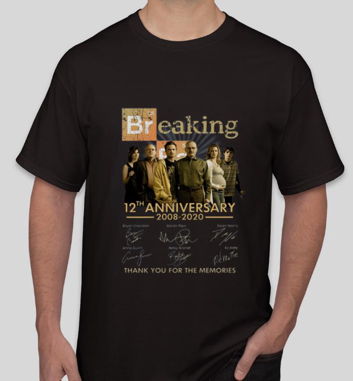 Premium Breaking Bad 12th Anniversary 2008 2020 Signatures shirt 4 - Premium Breaking Bad 12th Anniversary 2008 2020 Signatures shirt