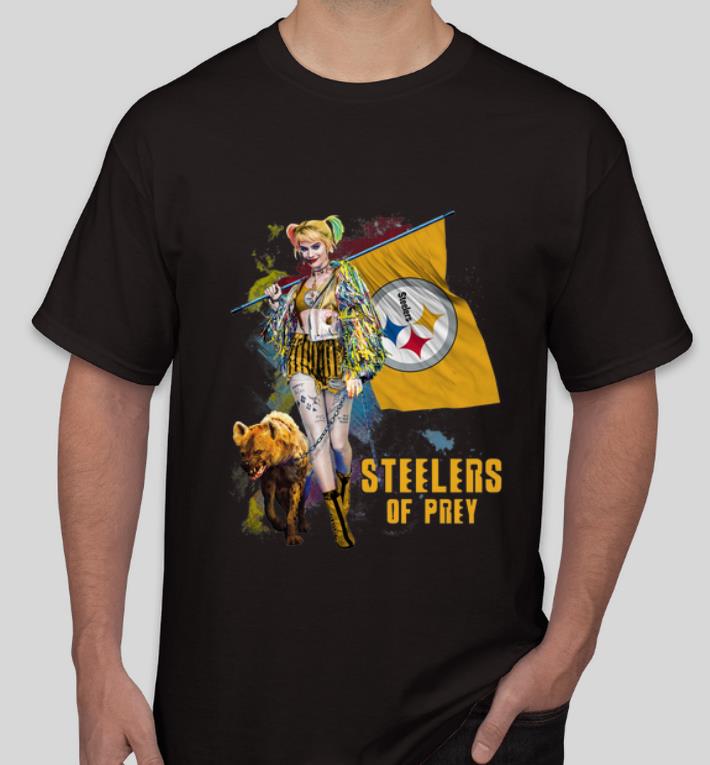 Premium Harley Quinn Pittsburgh Steelers Of Prey Pittsburgh Steelers Flag shirt 4 - Premium Harley Quinn Pittsburgh Steelers Of Prey Pittsburgh Steelers Flag shirt