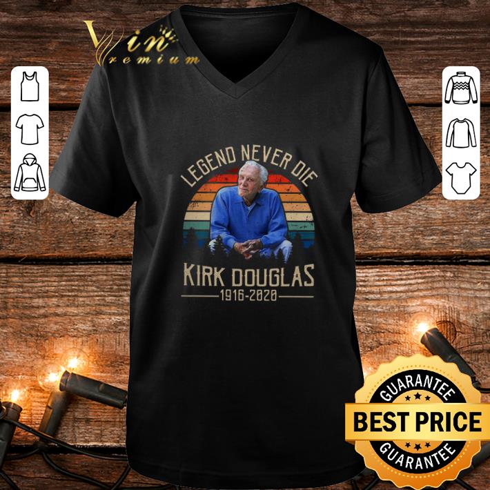 Premium Kirk Douglas 1916 2020 Legend Never Die Vintage shirt 4 - Premium Kirk Douglas 1916 2020 Legend Never Die Vintage shirt